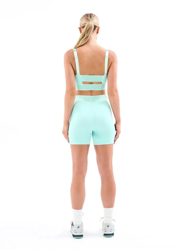 Shop BACKCHECK BIKE SHORT IN AQUA PE Nation Shorts