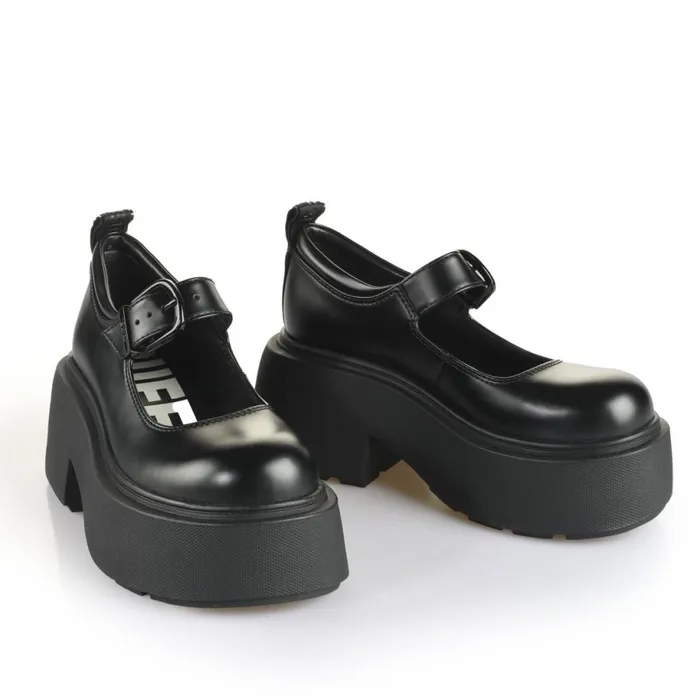 Shop Ballet Flats BUFFALO Vicious Ballerina Black