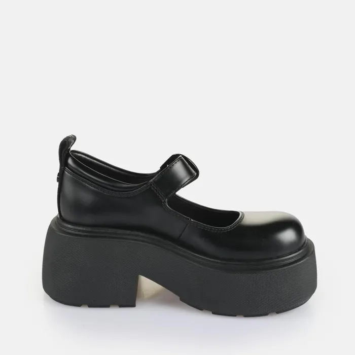 Shop Ballet Flats BUFFALO Vicious Ballerina Black