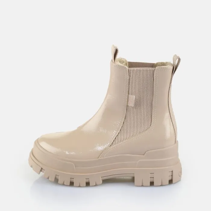 Shop Boots and AnkleBoots BUFFALO Aspha Chelsea Mid Warm Cream