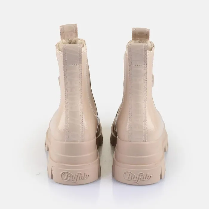 Shop Boots and AnkleBoots BUFFALO Aspha Chelsea Mid Warm Cream