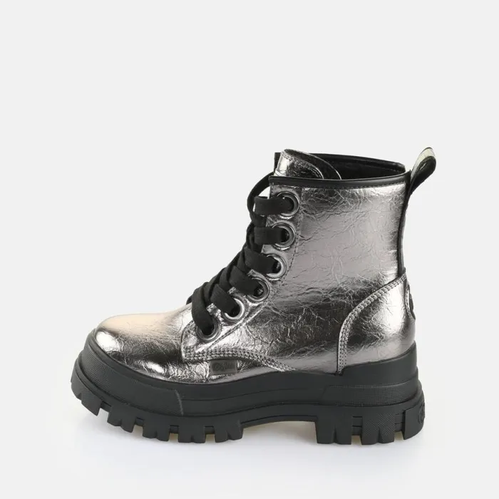 Shop Boots and AnkleBoots BUFFALO Aspha Lace Up HI Warm Metallic Copper