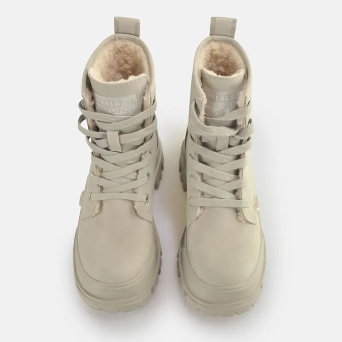 Shop Boots and AnkleBoots BUFFALO Aspha RLD Warm Grey