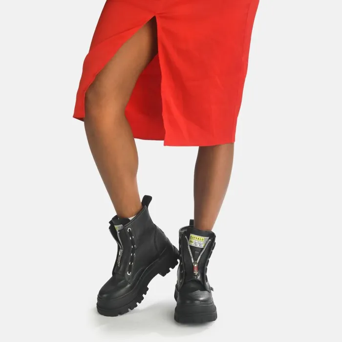 Shop Boots and AnkleBoots BUFFALO Aspha Zip Black