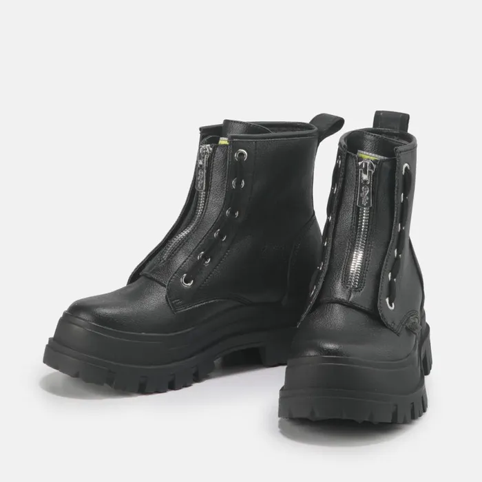 Shop Boots and AnkleBoots BUFFALO Aspha Zip Black