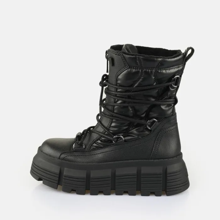 Shop Boots and AnkleBoots BUFFALO Ava Puffer Hike Black