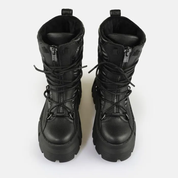 Shop Boots and AnkleBoots BUFFALO Ava Puffer Hike Black