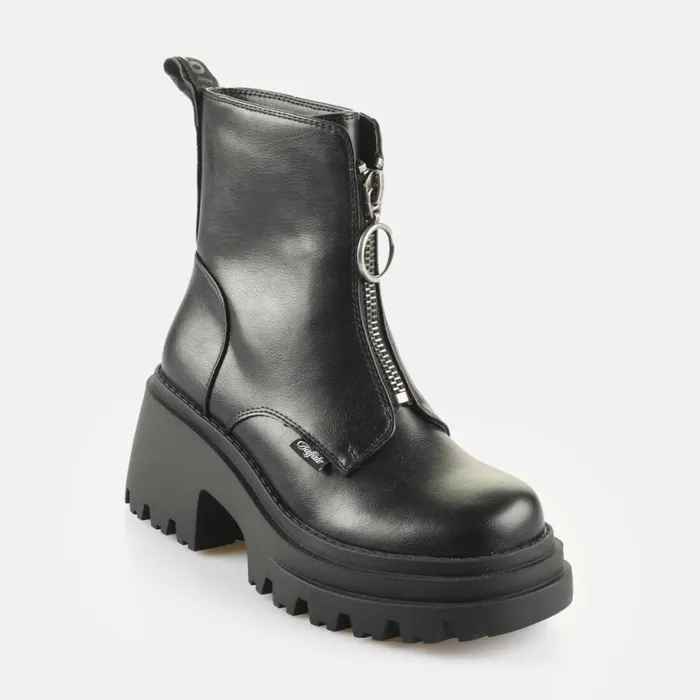Shop Boots and AnkleBoots BUFFALO BFL BRAVR ZIP Black