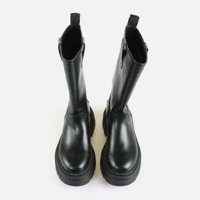 Shop Boots and AnkleBoots BUFFALO BFL MARS FARMER BOOT 8211 VEGAN NAPPA 8211 BLACK Black
