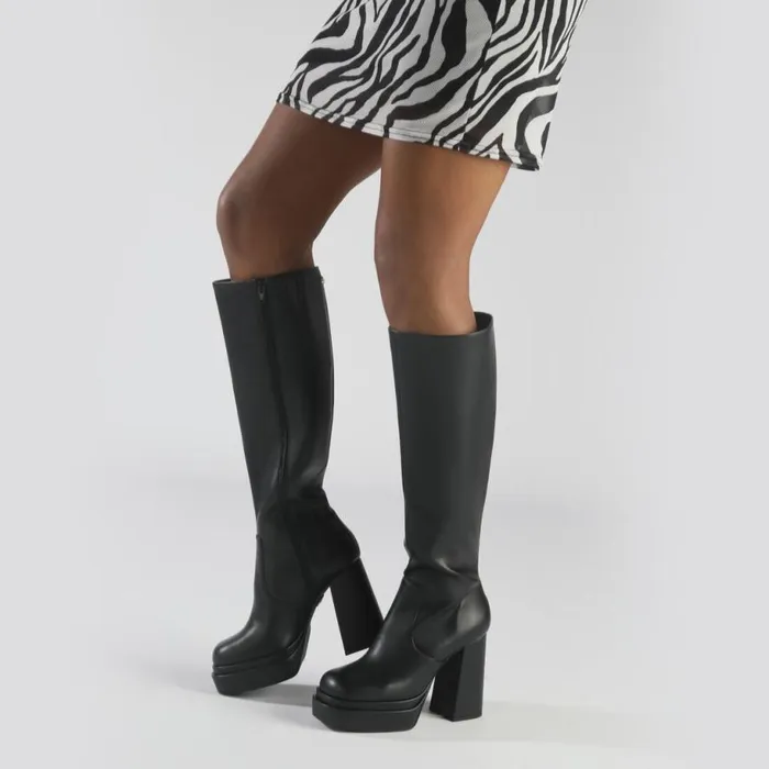 Shop Boots and AnkleBoots BUFFALO May Boot HI Black