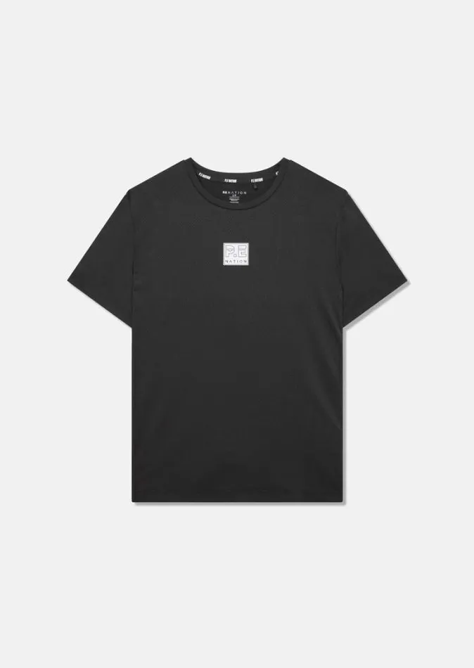 Shop CROSSOVER AIR FORM TEE IN BLACK PE Nation Tees and Tanks