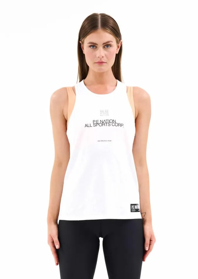 Shop DELGADO SINGLET IN OPTIC WHITE PE Nation Tees and Tanks