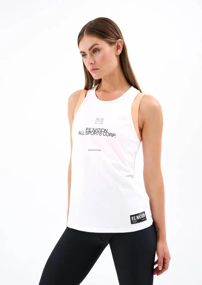 Shop DELGADO SINGLET IN OPTIC WHITE PE Nation Tees and Tanks
