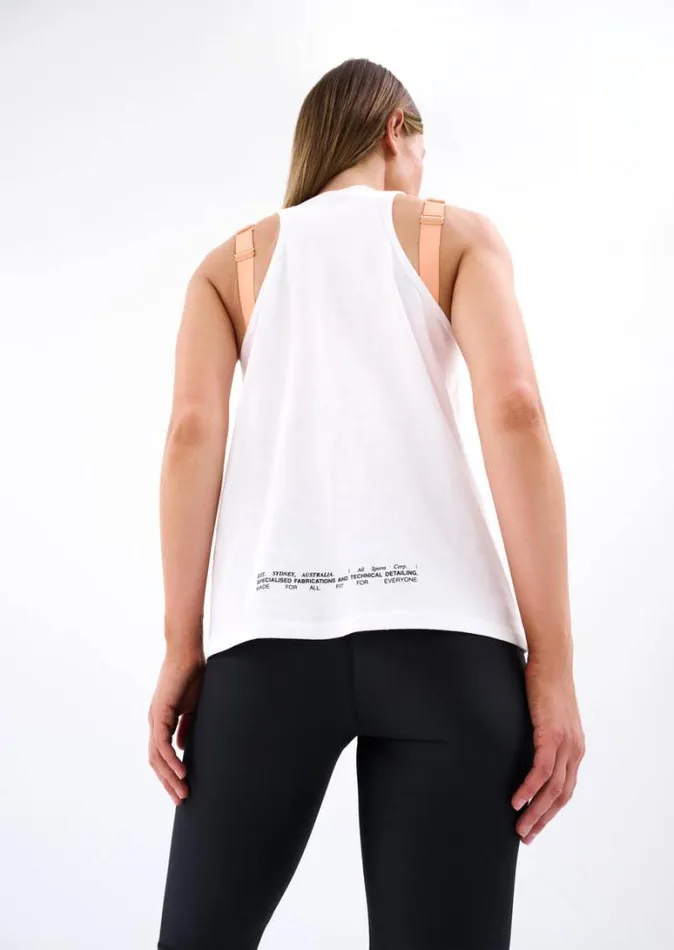 Shop DELGADO SINGLET IN OPTIC WHITE PE Nation Tees and Tanks