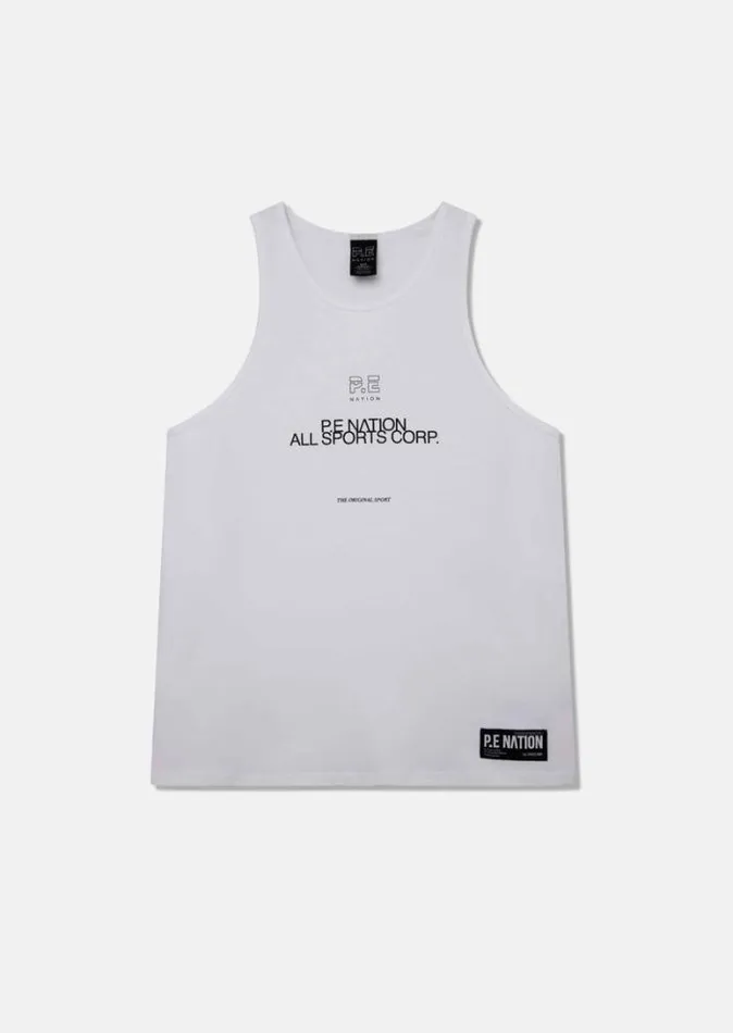 Shop DELGADO SINGLET IN OPTIC WHITE PE Nation Tees and Tanks