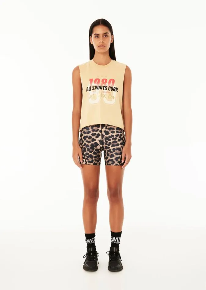 Shop DOWNFORCE 5034 BIKE SHORT IN ANIMAL PRINT PE Nation Shorts