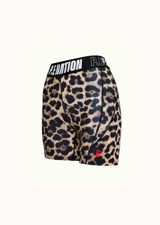 Shop DOWNFORCE 5034 BIKE SHORT IN ANIMAL PRINT PE Nation Shorts