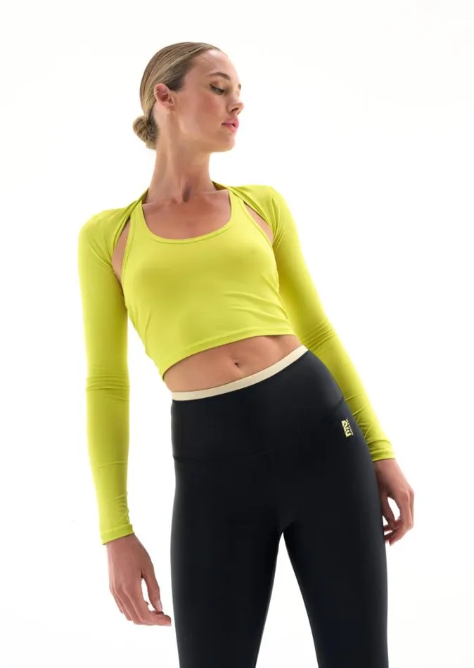 Shop FLUXUS LS PILATES TOP IN SULPHUR SPRING PE Nation Long Sleeve Tops