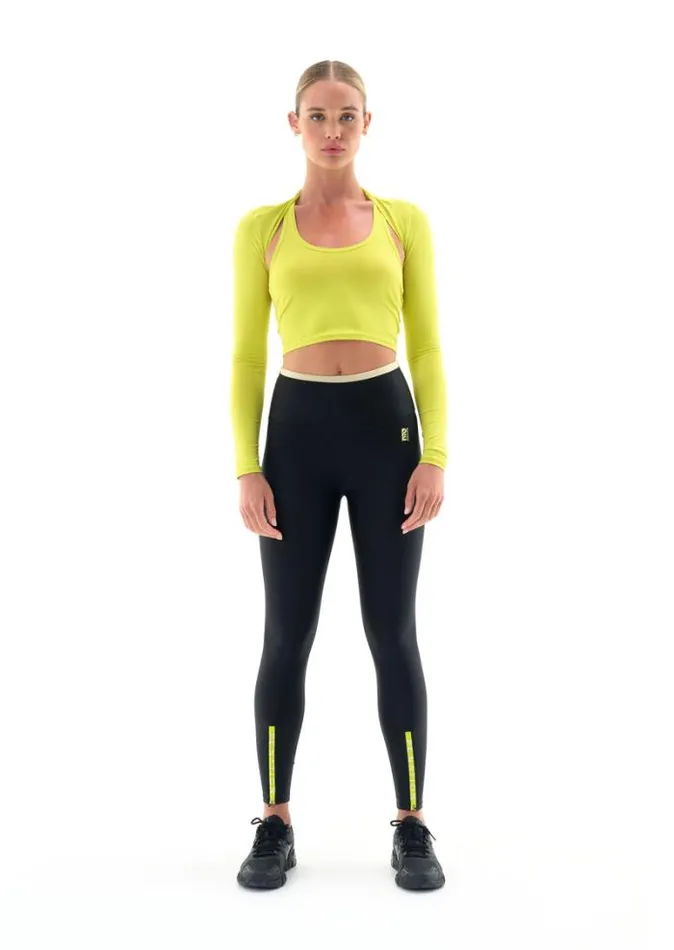 Shop FLUXUS LS PILATES TOP IN SULPHUR SPRING PE Nation Long Sleeve Tops