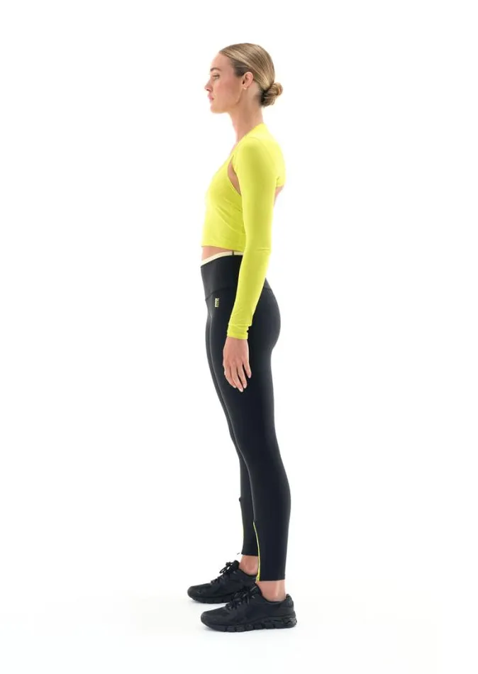 Shop FLUXUS LS PILATES TOP IN SULPHUR SPRING PE Nation Long Sleeve Tops