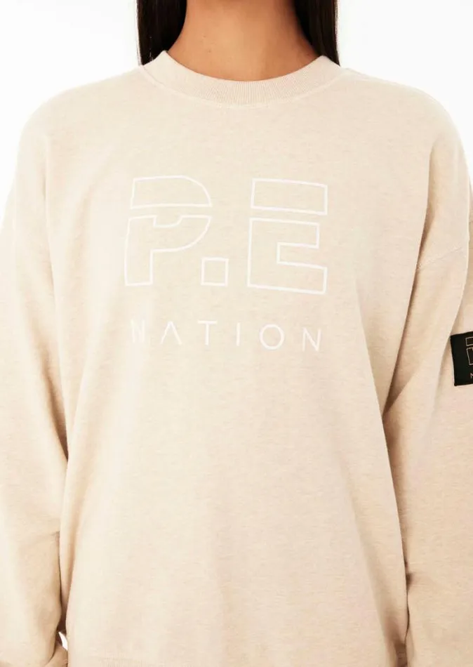 Shop HEADS UP SWEAT IN OATMEAL MARLE PE Nation Sweats