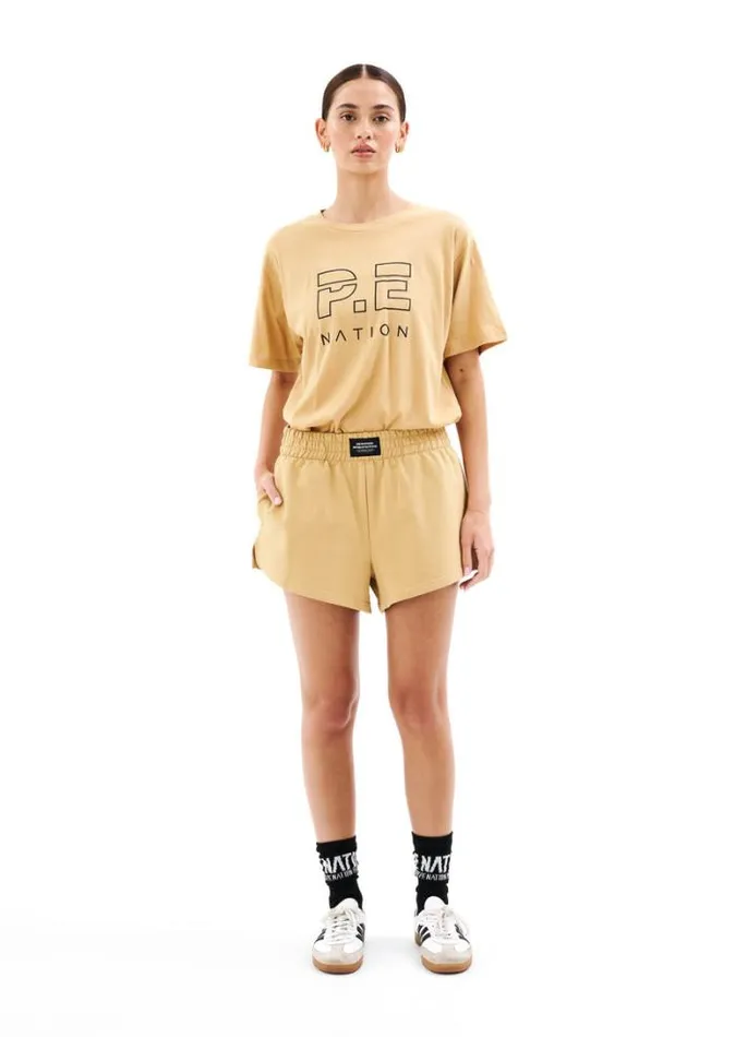Shop HEADS UP TEE IN SAND PE Nation Tees and Tanks