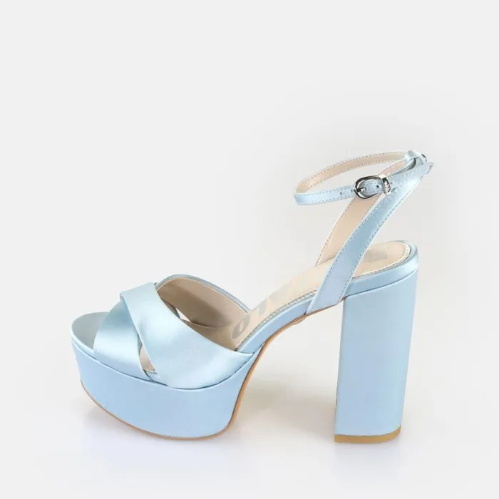 Shop Heels BUFFALO Jessie Cross Ice Blue