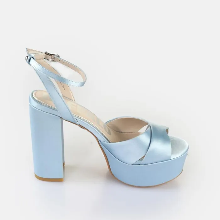 Shop Heels BUFFALO Jessie Cross Ice Blue