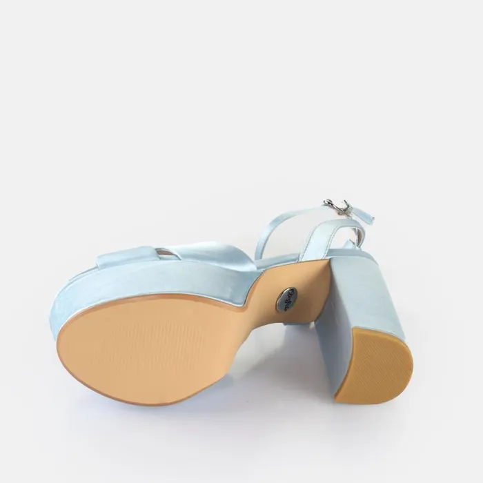 Shop Heels BUFFALO Jessie Cross Ice Blue