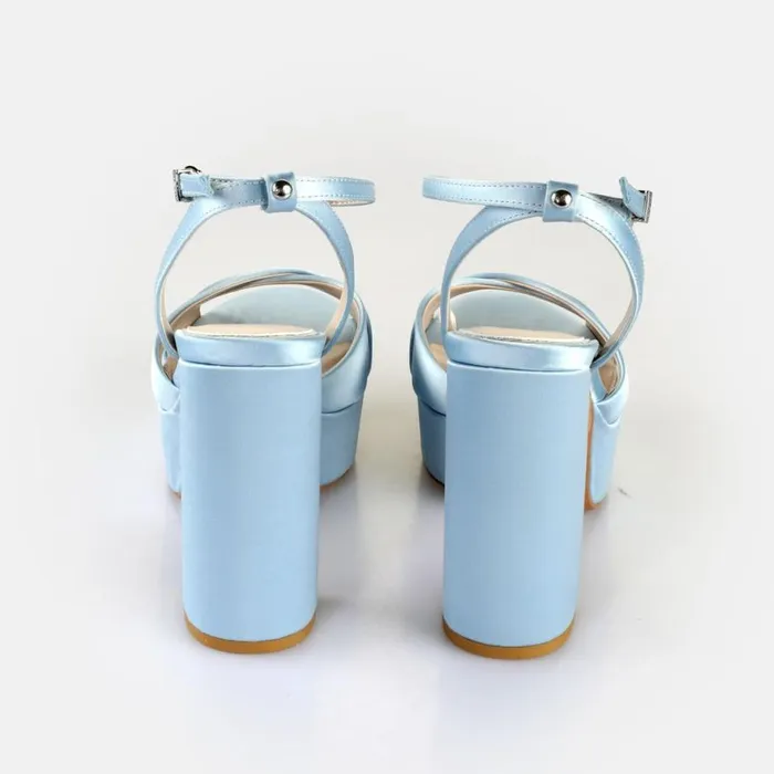 Shop Heels BUFFALO Jessie Cross Ice Blue
