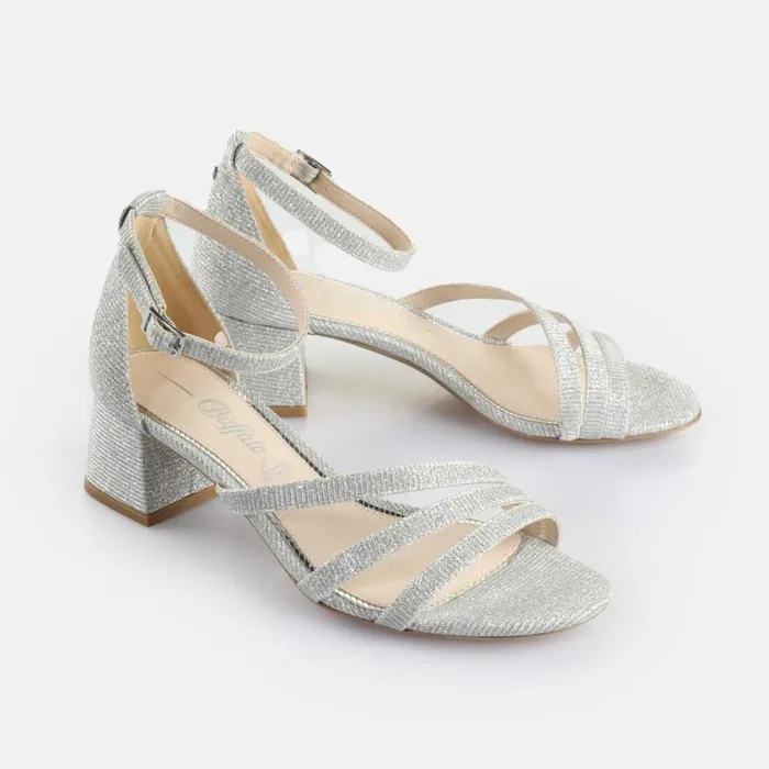 Shop Heels BUFFALO Lilly Shine Silver