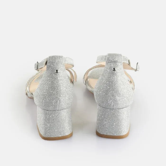 Shop Heels BUFFALO Lilly Shine Silver