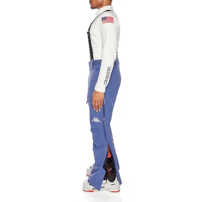 Shop Kappa Ski and Snowboard 6Cento 622P US Snowboard Pants Blue Fiord