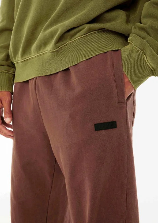 Shop KICKOUT WASHED TRACKPANT IN PINECONE PE Nation Pants