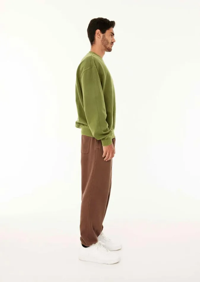 Shop KICKOUT WASHED TRACKPANT IN PINECONE PE Nation Pants