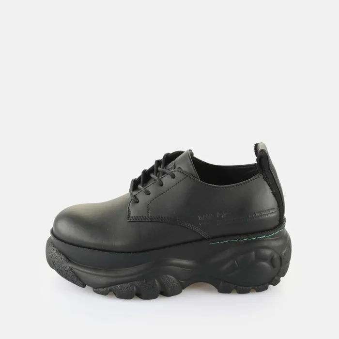 Shop Lace Up Shoes BUFFALO SHIFT08M990 8211 VEGAN CORN BASED NAPPA 8211 BLACK Black