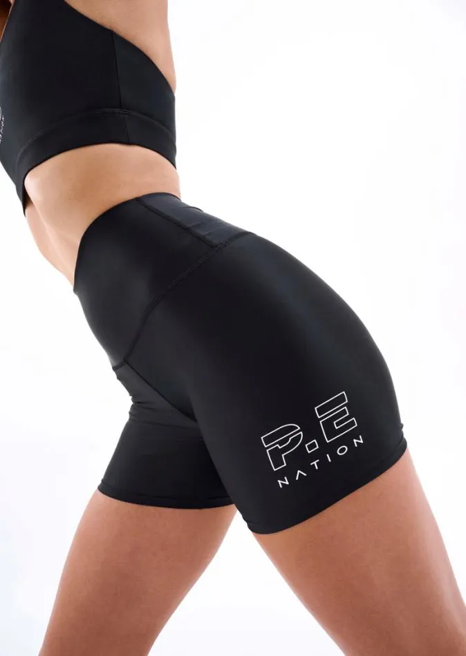 Shop LONG RANGE BIKE SHORT IN BLACK PE Nation Shorts