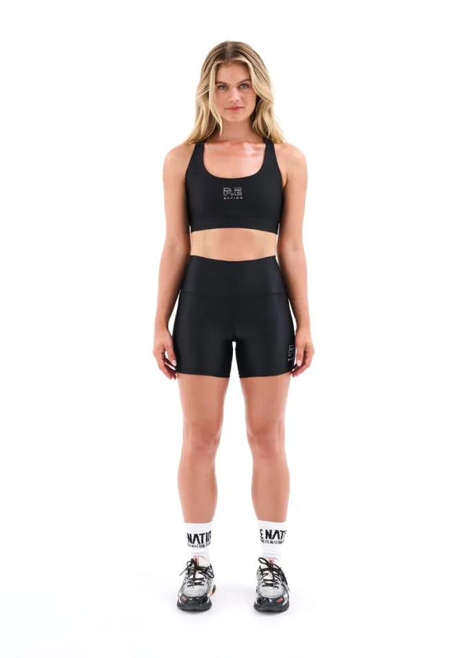 Shop LONG RANGE BIKE SHORT IN BLACK PE Nation Shorts