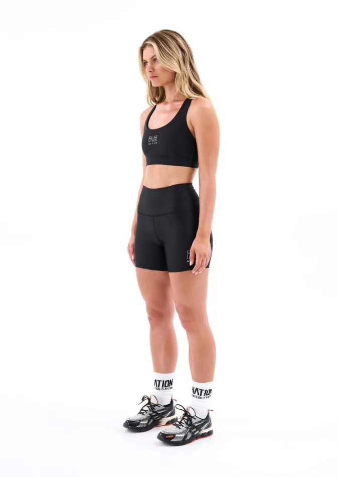 Shop LONG RANGE BIKE SHORT IN BLACK PE Nation Shorts