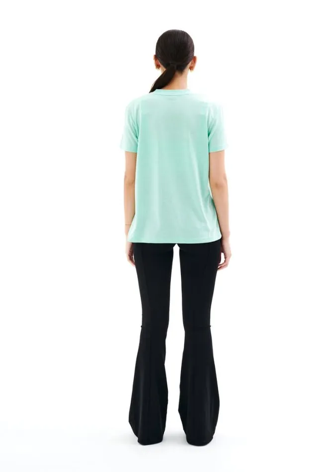 Shop PRIMARY SLIM FIT TEE IN AQUA PE Nation Tees and Tanks