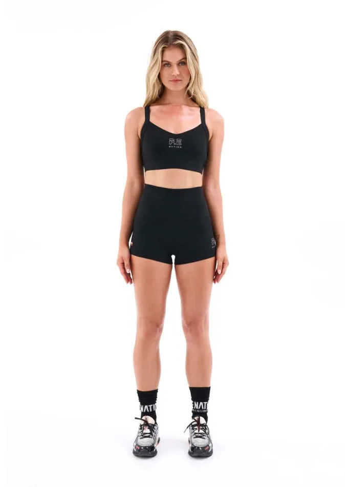 Shop RECHARGE BIKE SHORT IN BLACK PE Nation Shorts