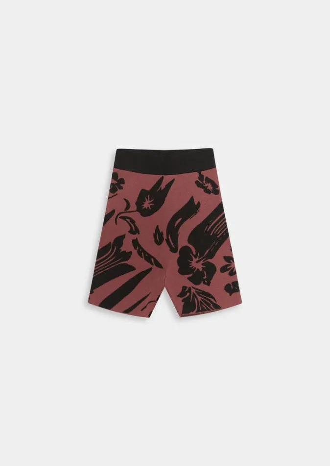 Shop RECONNECT KNIT BIKE SHORT IN FLORAL PRINT PE Nation Shorts
