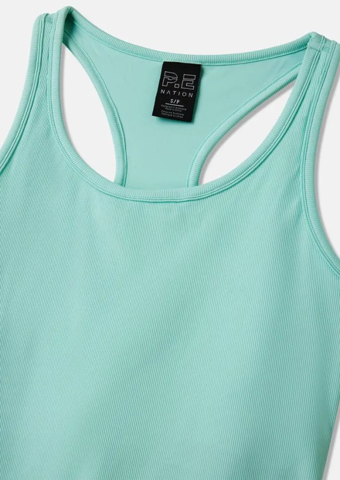 Shop RESET TANK IN AQUA PE Nation Tees and Tanks