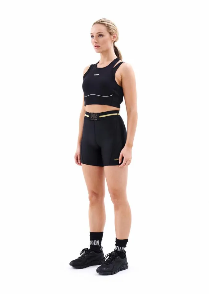 Shop RUNWAY BIKE SHORT IN BLACK PE Nation Shorts