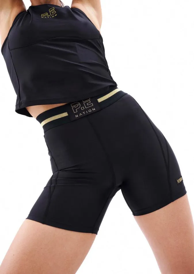 Shop RUNWAY BIKE SHORT IN BLACK PE Nation Shorts