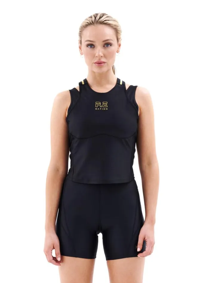 Shop RUNWAY TANK IN BLACK PE Nation Tees and Tanks