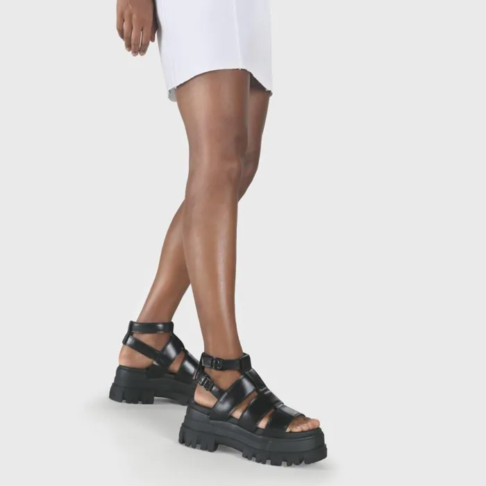 Shop Sandals and Slides BUFFALO Aspha GLD Black