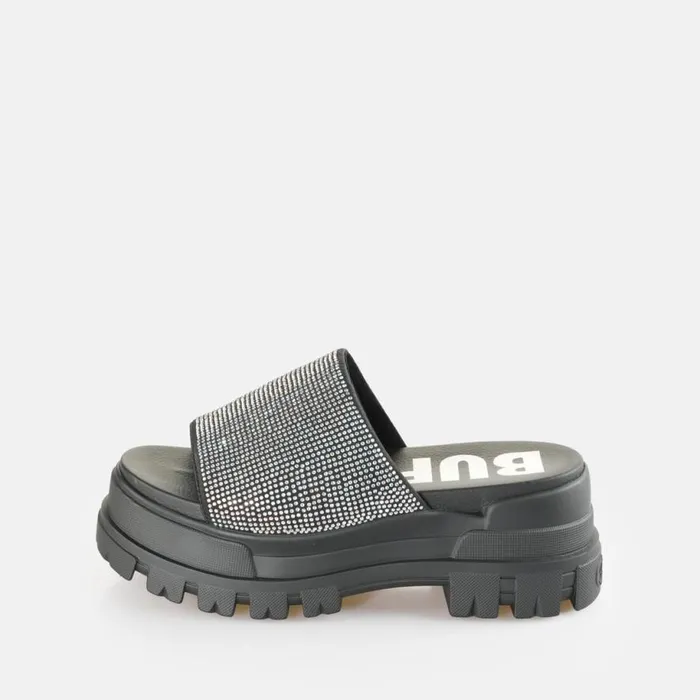 Shop Sandals and Slides BUFFALO Aspha Slide Glam Black