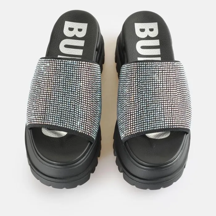 Shop Sandals and Slides BUFFALO Aspha Slide Glam Black
