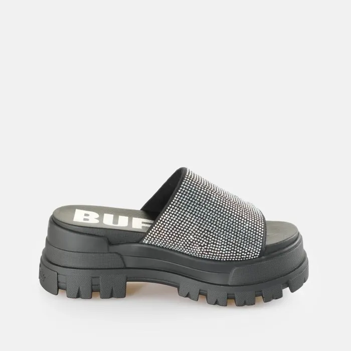 Shop Sandals and Slides BUFFALO Aspha Slide Glam Black